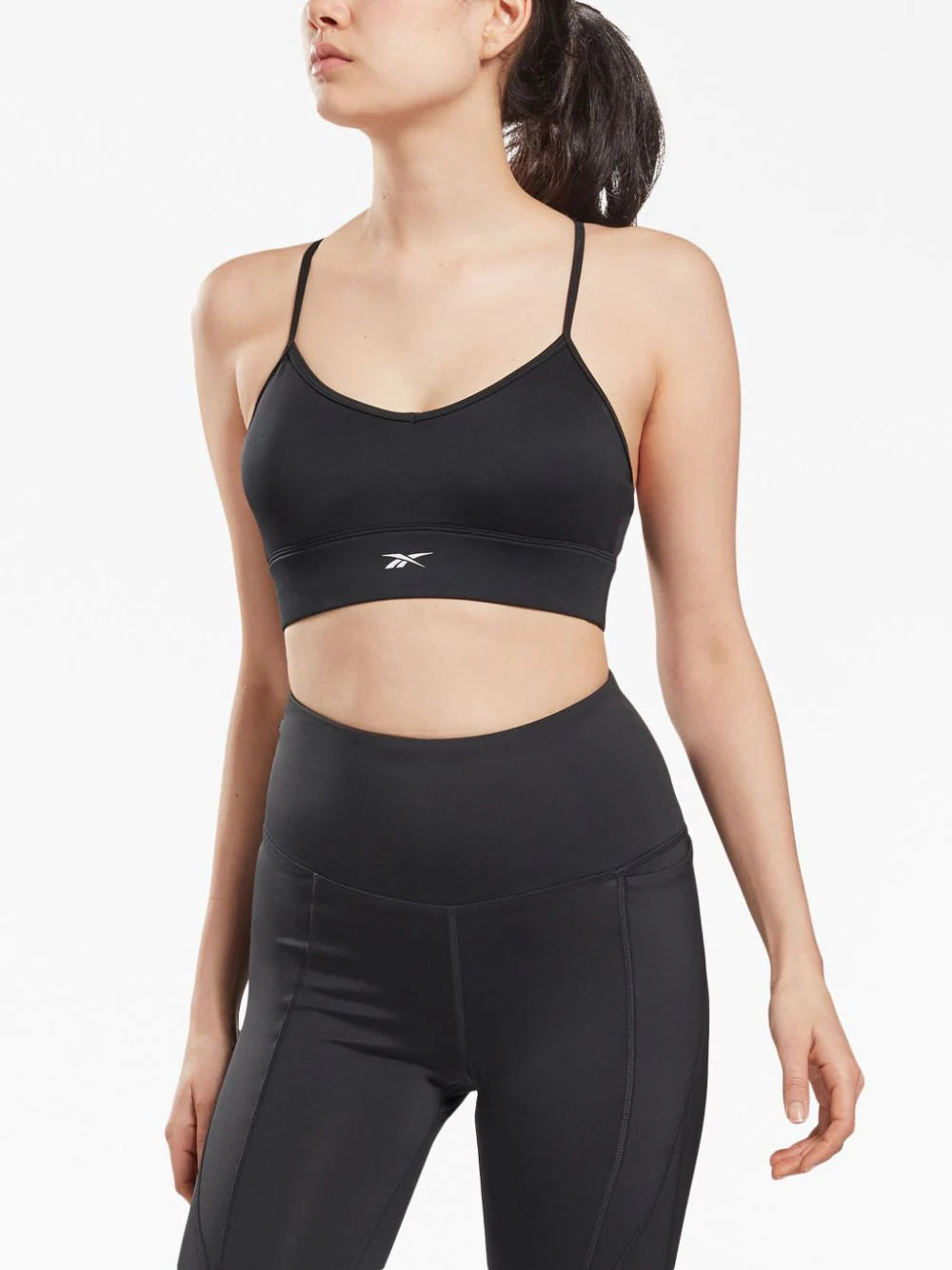 Reebok - Bra deportivo con logo estampado