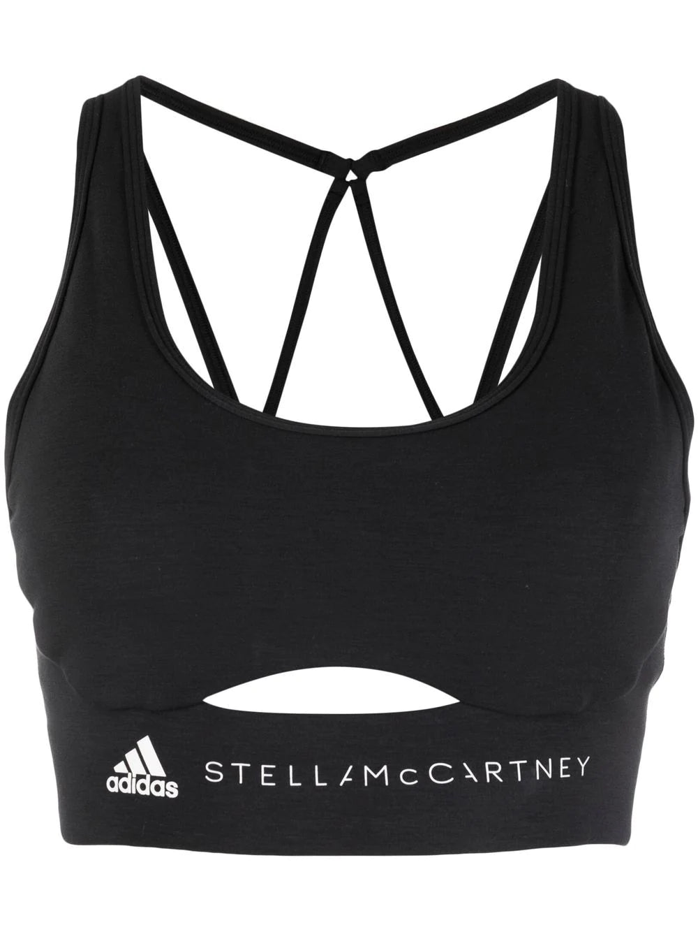 Adidas by Stella McCartney - Top estilo bralette con logo estampado