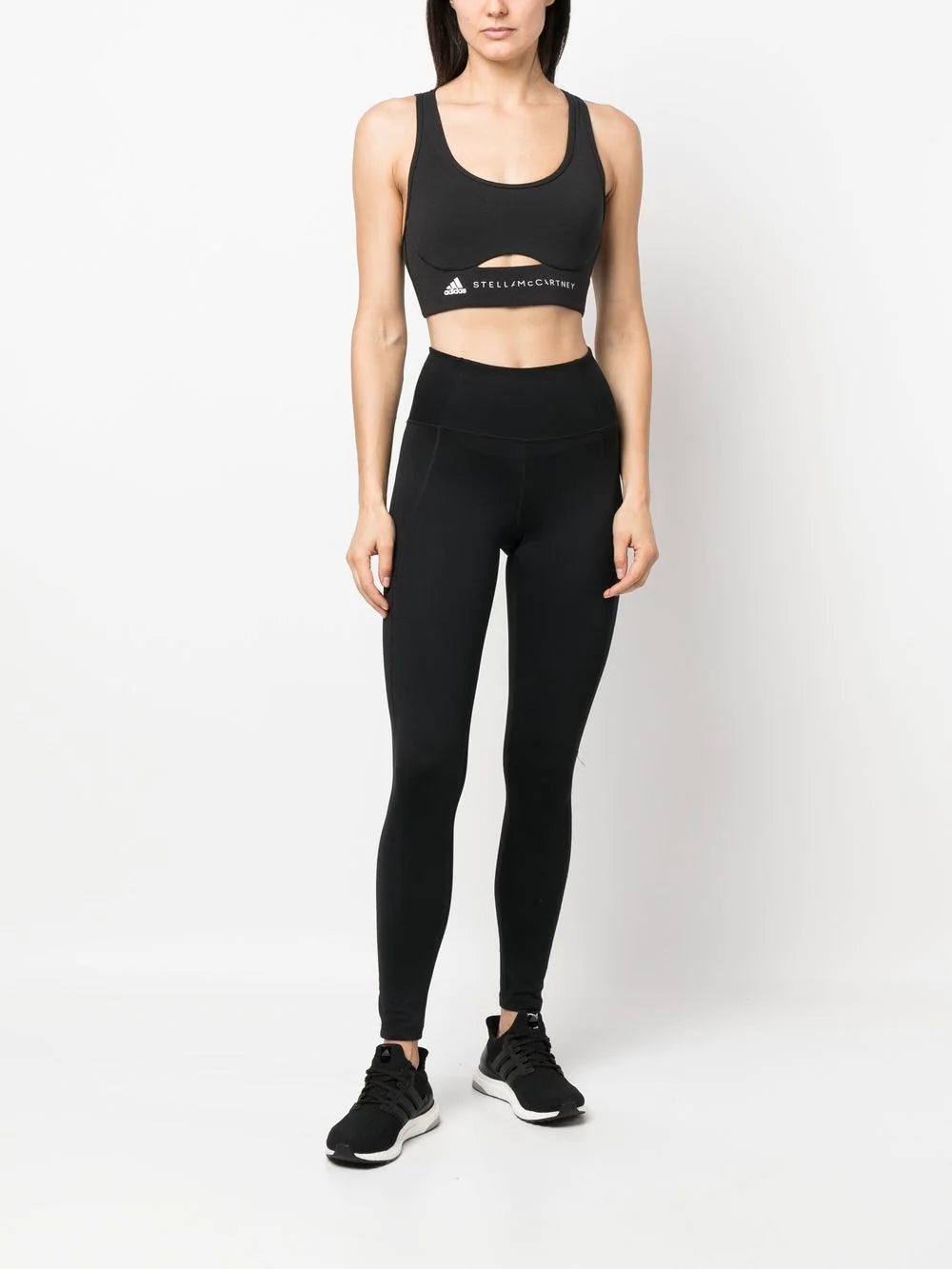 Adidas by Stella McCartney - Top estilo bralette con logo estampado
