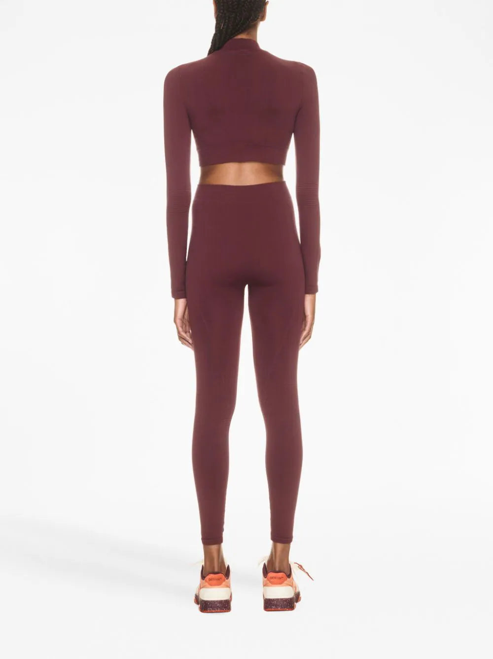 Off-White - Leggins con tiro alto y logo estampado