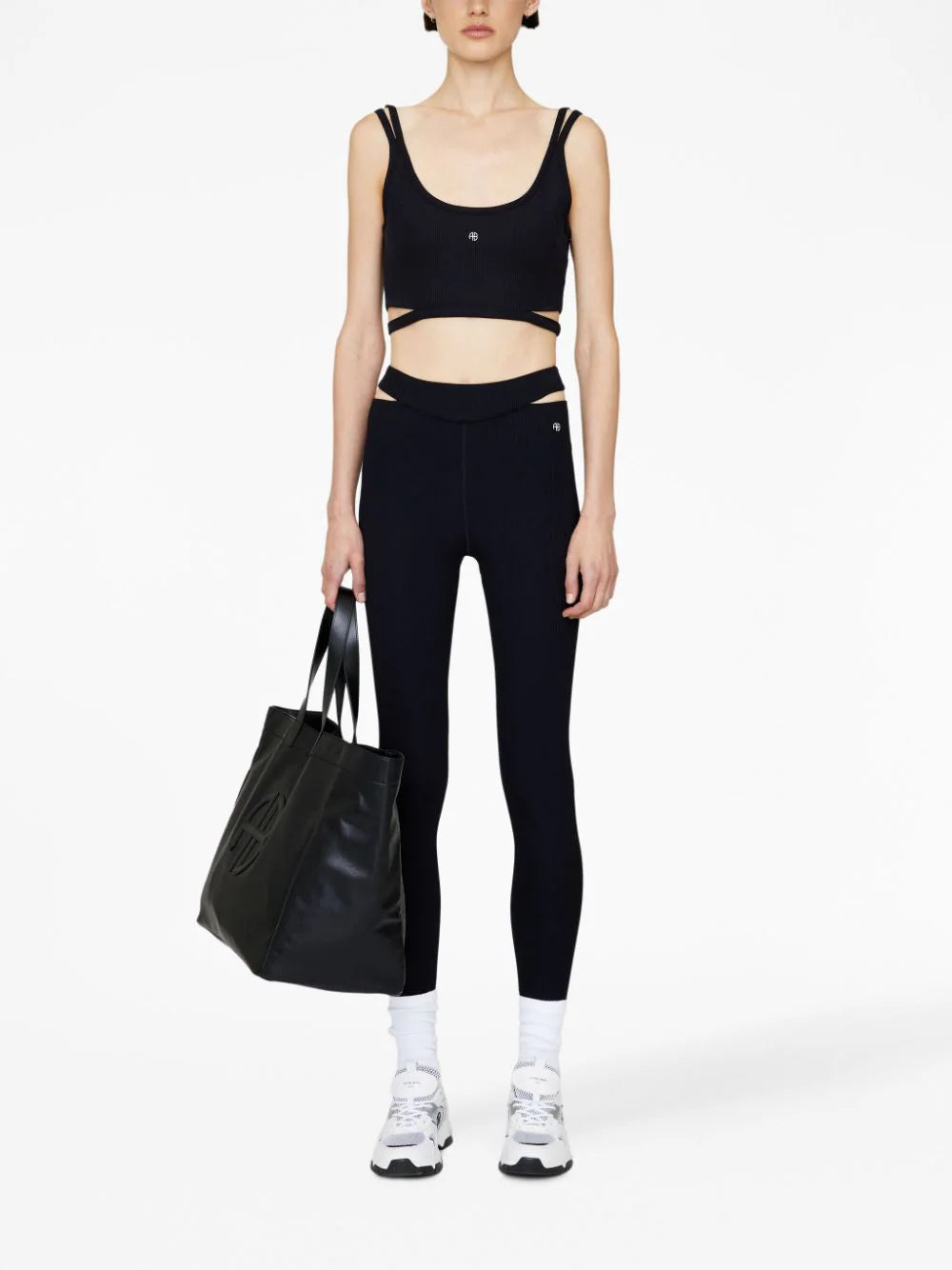 ANINE BING - Leggins tejidos de canalé Aimee