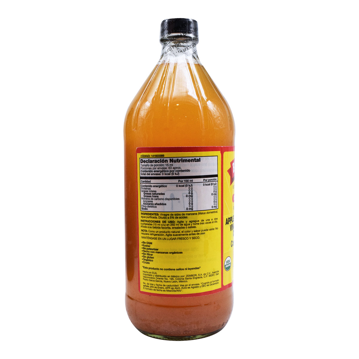 VINAGRE DE MANZANA 946 ML
