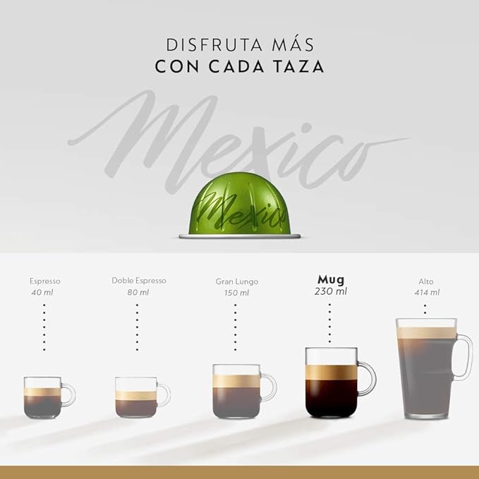 Nespresso, Café, Paquete de 30 cápsulas de Sistema Vertuo - Tamaño de taza Mug de 230 ml