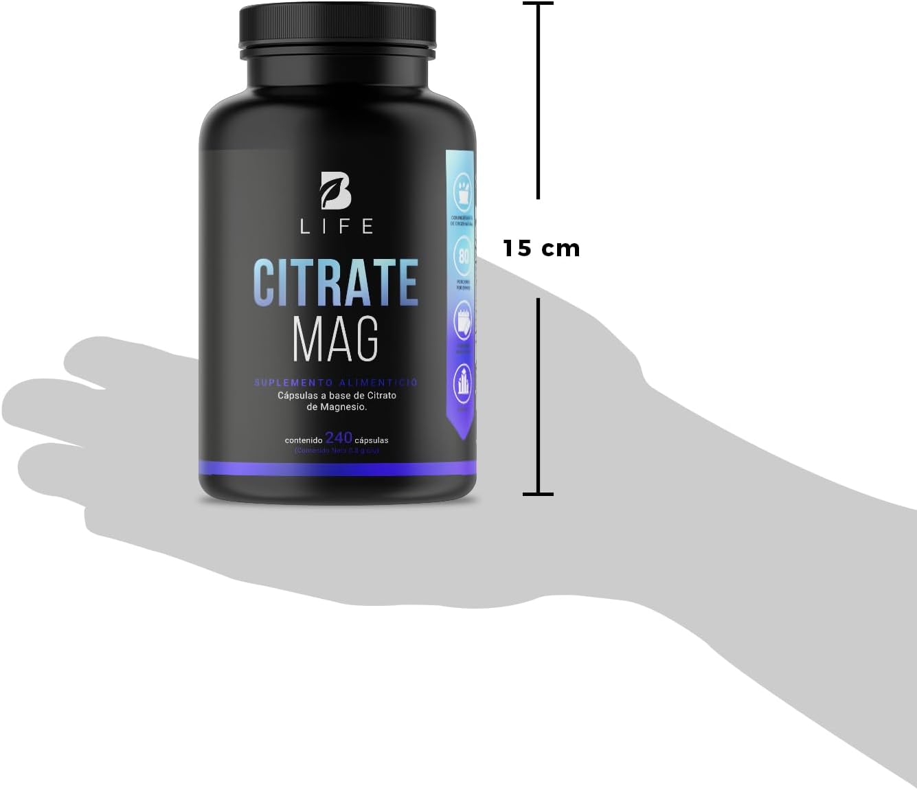 B Life - Citrato de Magnesio - 240 cap