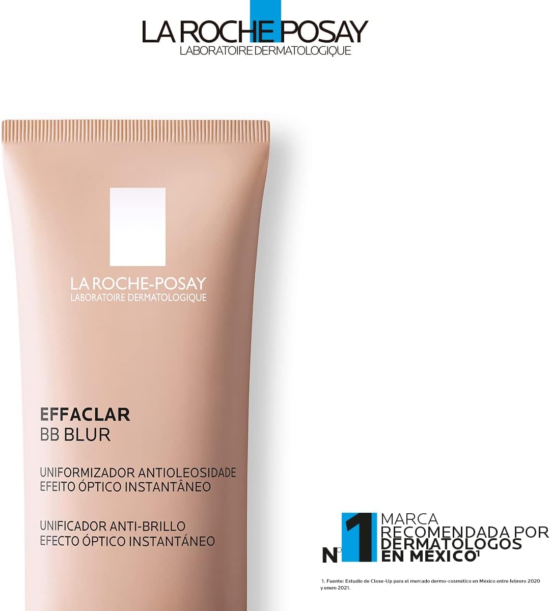 La Roche Posay mousse unificador matificante con color Effaclar BB Blur 30ml