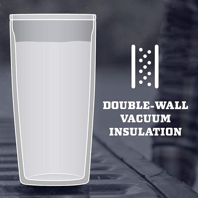 YETI Rambler - Vaso de 568 ml, de Acero Inoxidable, aislado al vacio con Tapa MagSlider - Negro