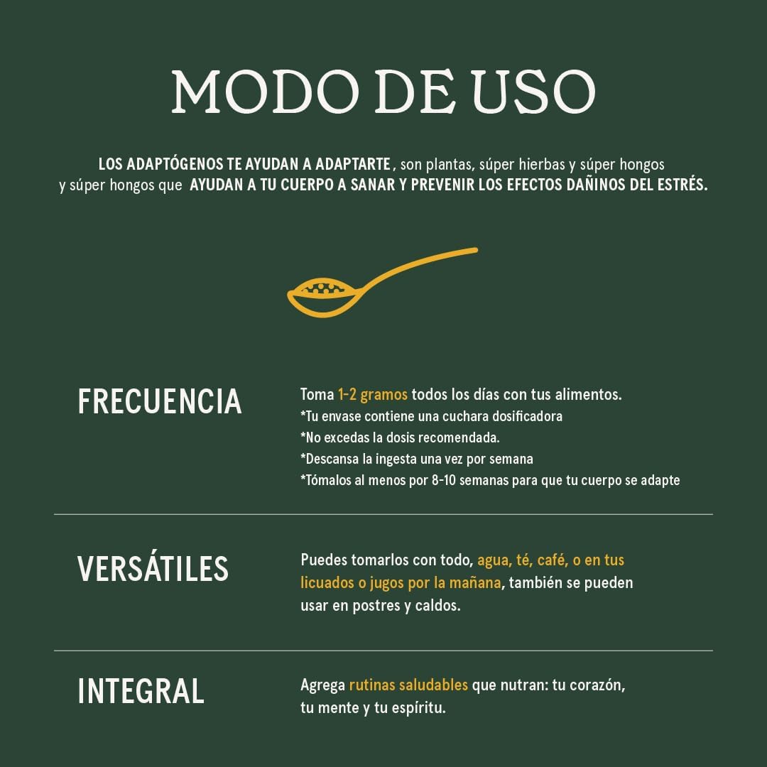Commons Kit Calma - Extracto Puro de adaptogenos en polvo 3 frascos de 100gr