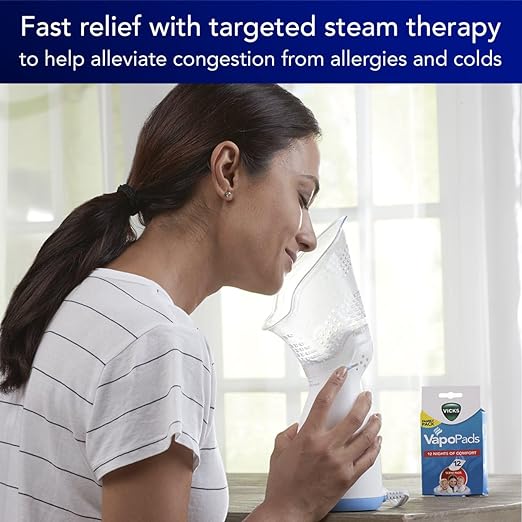 Vicks - Vaporizador facial con inhalador de vapor personal Sinus