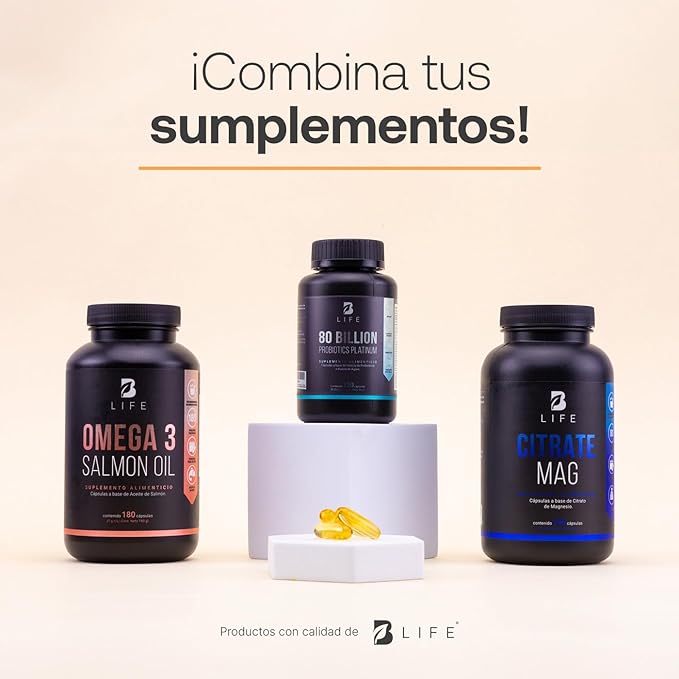 B Life - 80 Billion Probiotics Platinum - 120 cáspulas