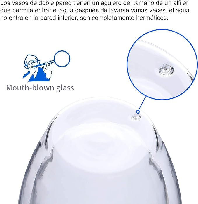 U Chef Juego de 2 Tazas de Café Espresso con Asa de 2.5 onzas