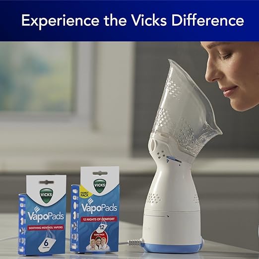 Vicks - Vaporizador facial con inhalador de vapor personal Sinus