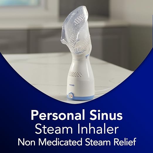 Vicks - Vaporizador facial con inhalador de vapor personal Sinus