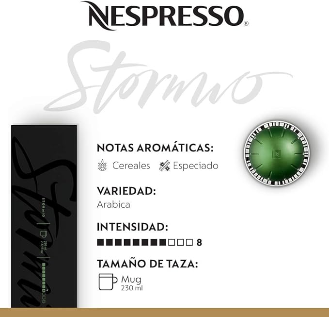 Nespresso, Café, Paquete de 30 cápsulas de Sistema Vertuo - Tamaño de taza Mug de 230 ml