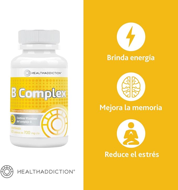HealthAddiction B Complex - 60 Tabletas