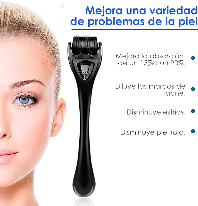 Calmind Rodillo Facial de Titanio para Cuidado de la piel 0.3mm