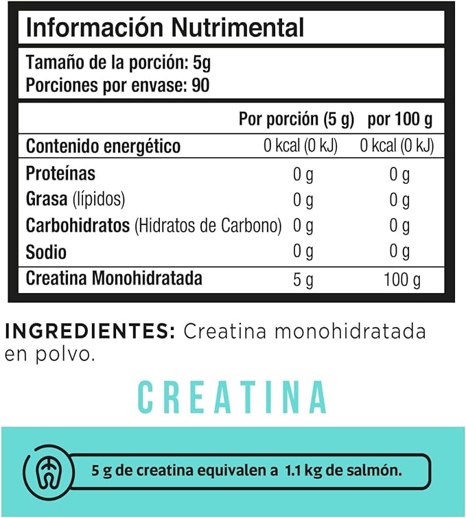 Valara - Creatina Monohidratada de Alta Pureza sin Sabor - 450 g