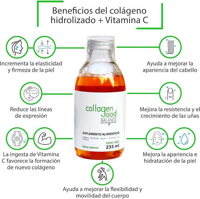 CollagenGood Balance - Colágeno Ultra-concentrado Hidrolizado Líquido - 235 ml