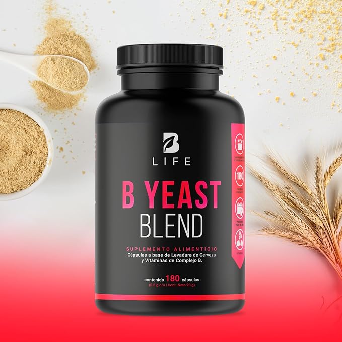 B Life - B Yeast Blend Complejo B - 180 cápsulas