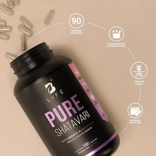B Life - Shatavari Puro - 1000 mg por porción