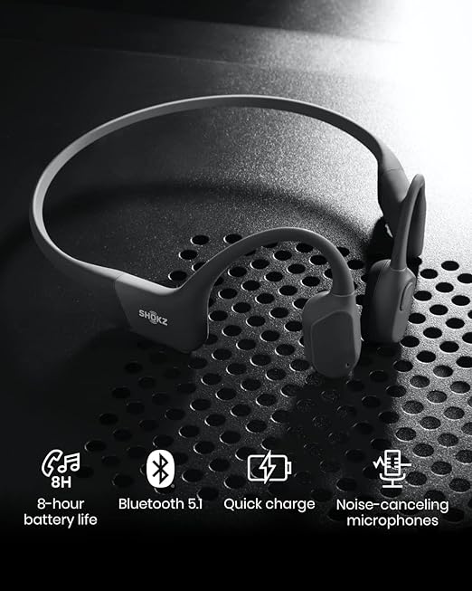 Shokz Audífonos Inalámbricos Openrun Conducción Osea BT v5.0 - Negro