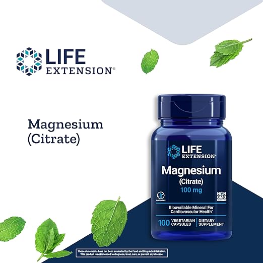 Life Extension Magnesium Citrate - 100 caps