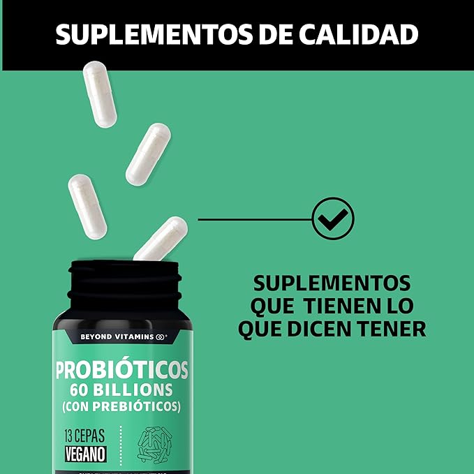 Beyond Vitamins Probioticos 60 billons - 60 cápsulas