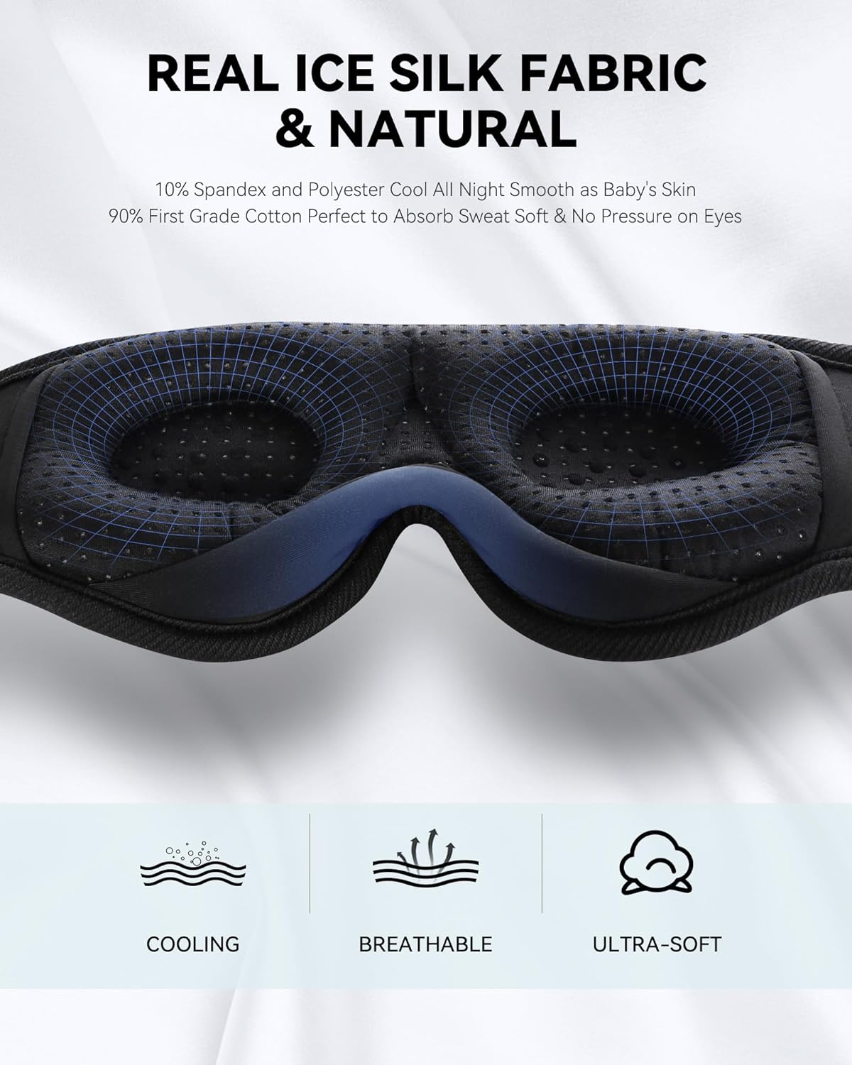 MUSICOZY - Auriculares 3D para dormir con diadema inalámbrica y Bluetooth