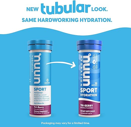 New Nuun Active: Hydrating Electrolyte Tablets, Citrus Berry Mix, Box of 4 Tubes