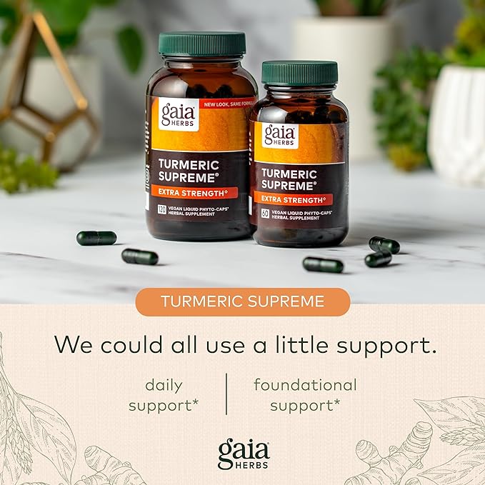 Gaia Herbs Turmeric Supreme - 60 Liquid Phyto-Capsules