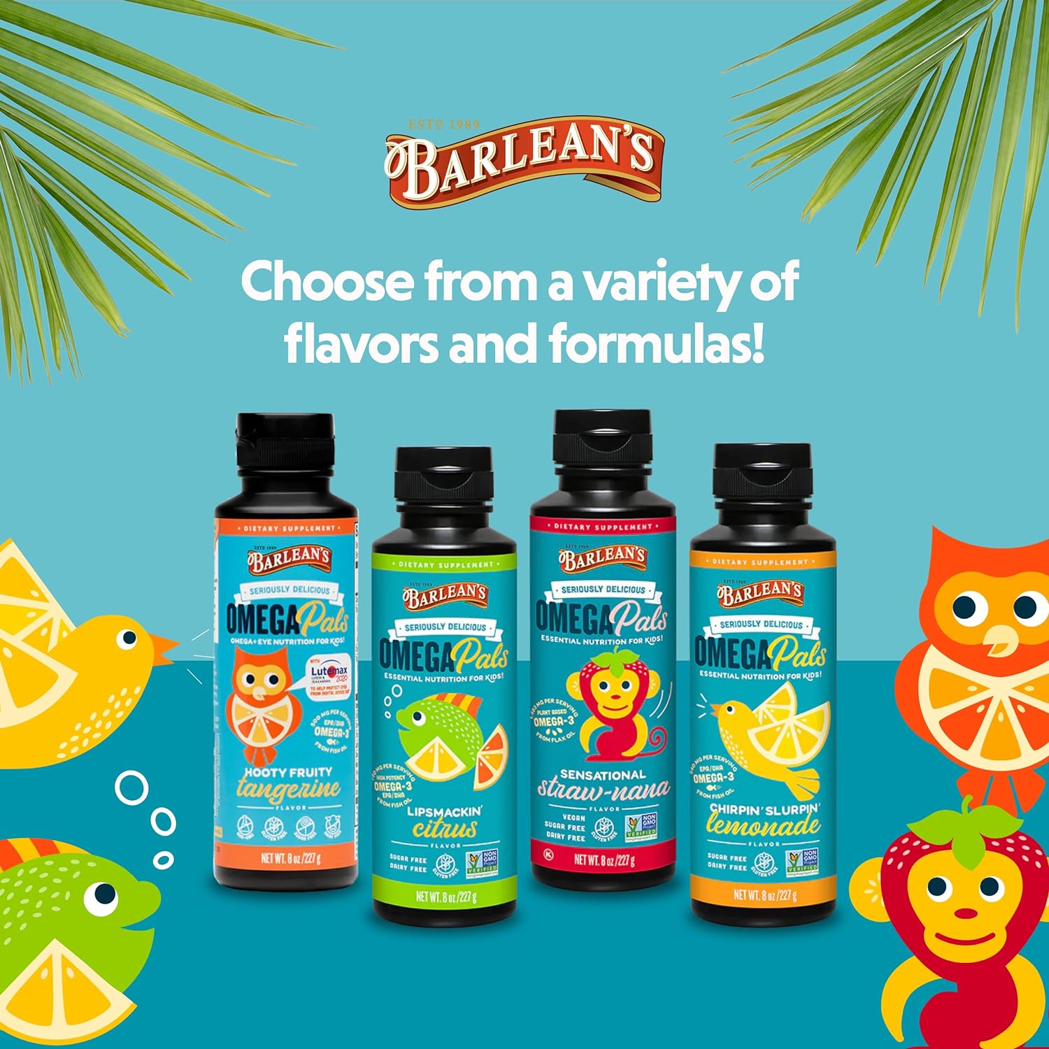 Barlean's - Kid's Omega Swirl Fish Oil, Lemonade Flavor - 227 g