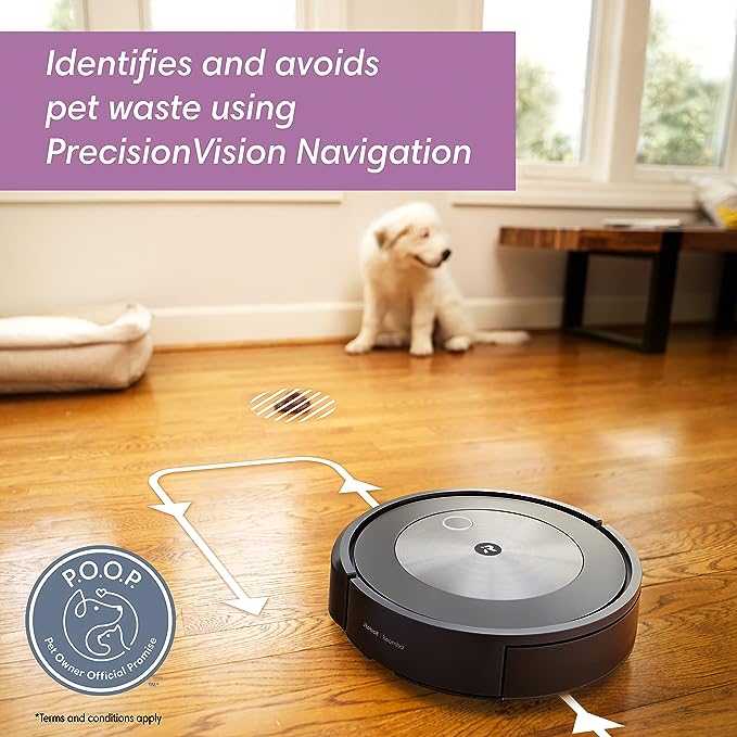 iRobot® Roomba® j6+ (6550) Wi-Fi® Connected Self-Emptying Robot Vacuum