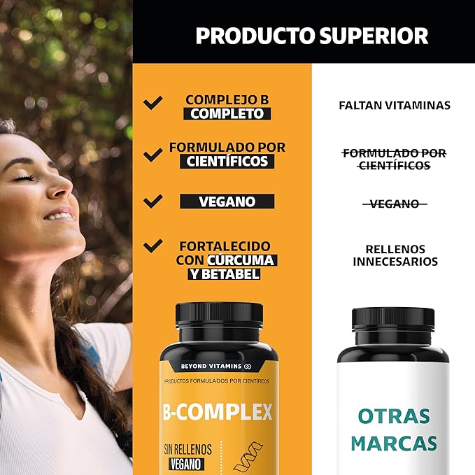 Beyond Vitamins B-Complex - 60 cápsulas