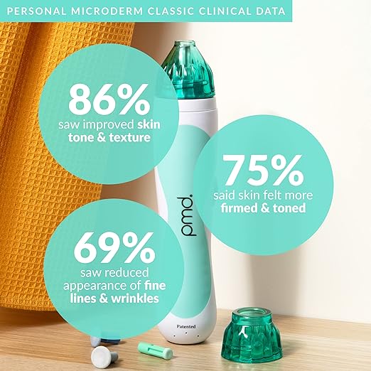 Personal Microderm Classic - Máquina de microdermoabrasión en casa con kit para cara y cuerpo