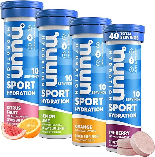 New Nuun Active: Hydrating Electrolyte Tablets, Citrus Berry Mix, Box of 4 Tubes