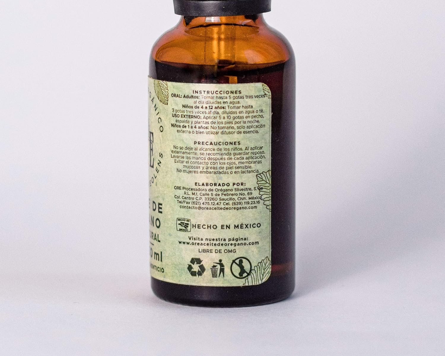 ACEITE DE OREGANO ORGANICO ORE 30 ML