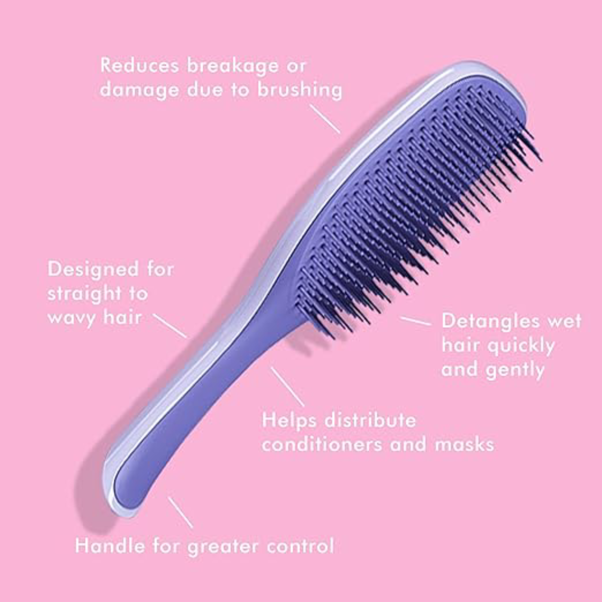 Tangle Teezer El cepillo desenredante, morado lila
