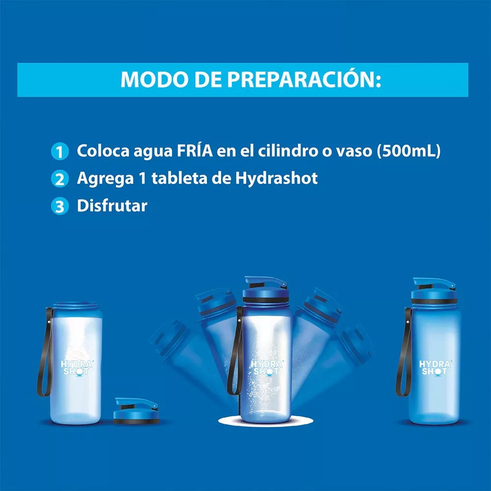 Hydrashot Electrolitos En Tabletas Efervescentes - Coco - 10 Tab