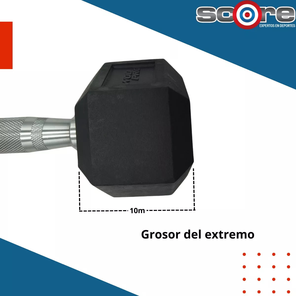 Par De Mancuernas 12 Libras Pesas Crossfit Hexagonal