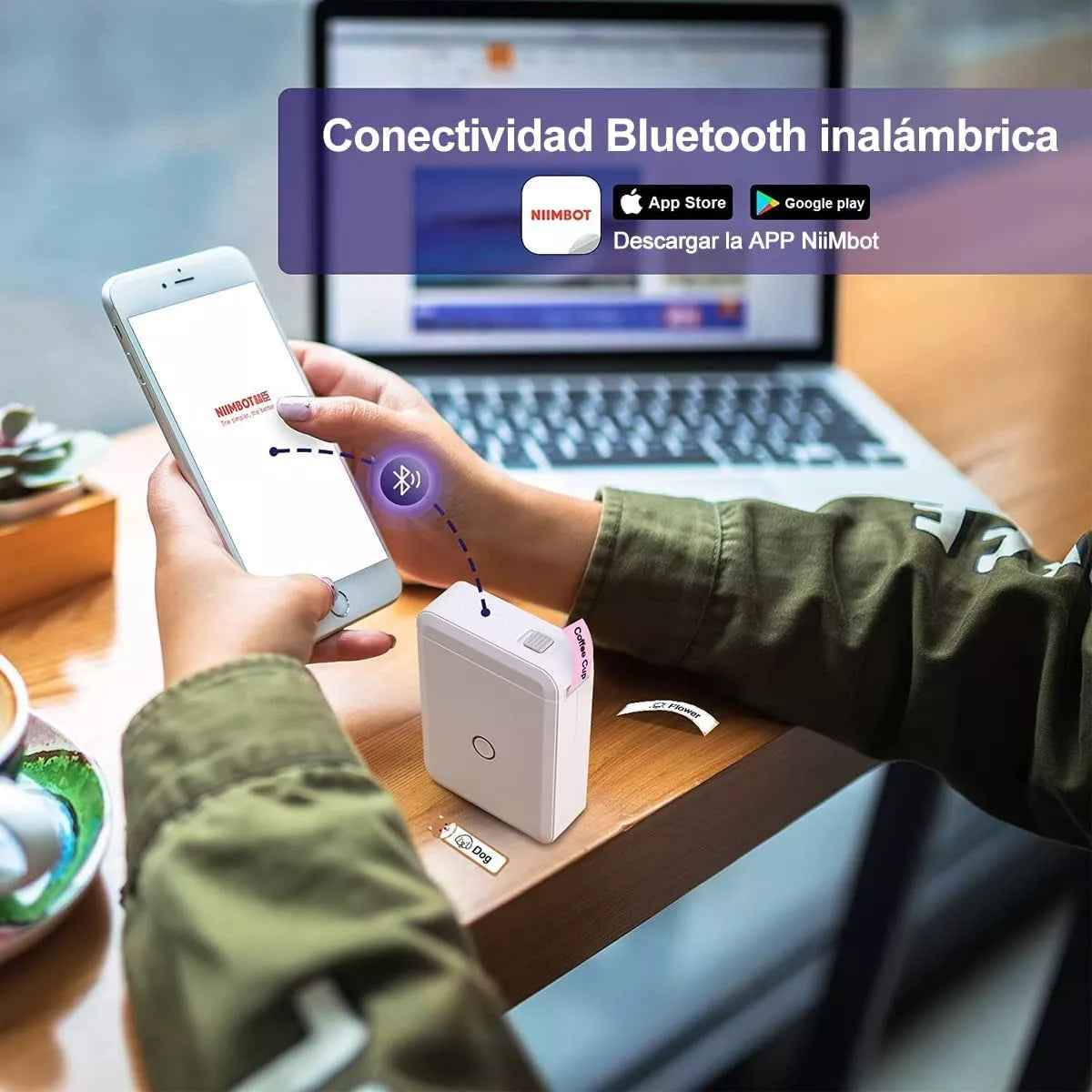 D110 Impresora Térmica De Etiquetas Portátil Bluetooth