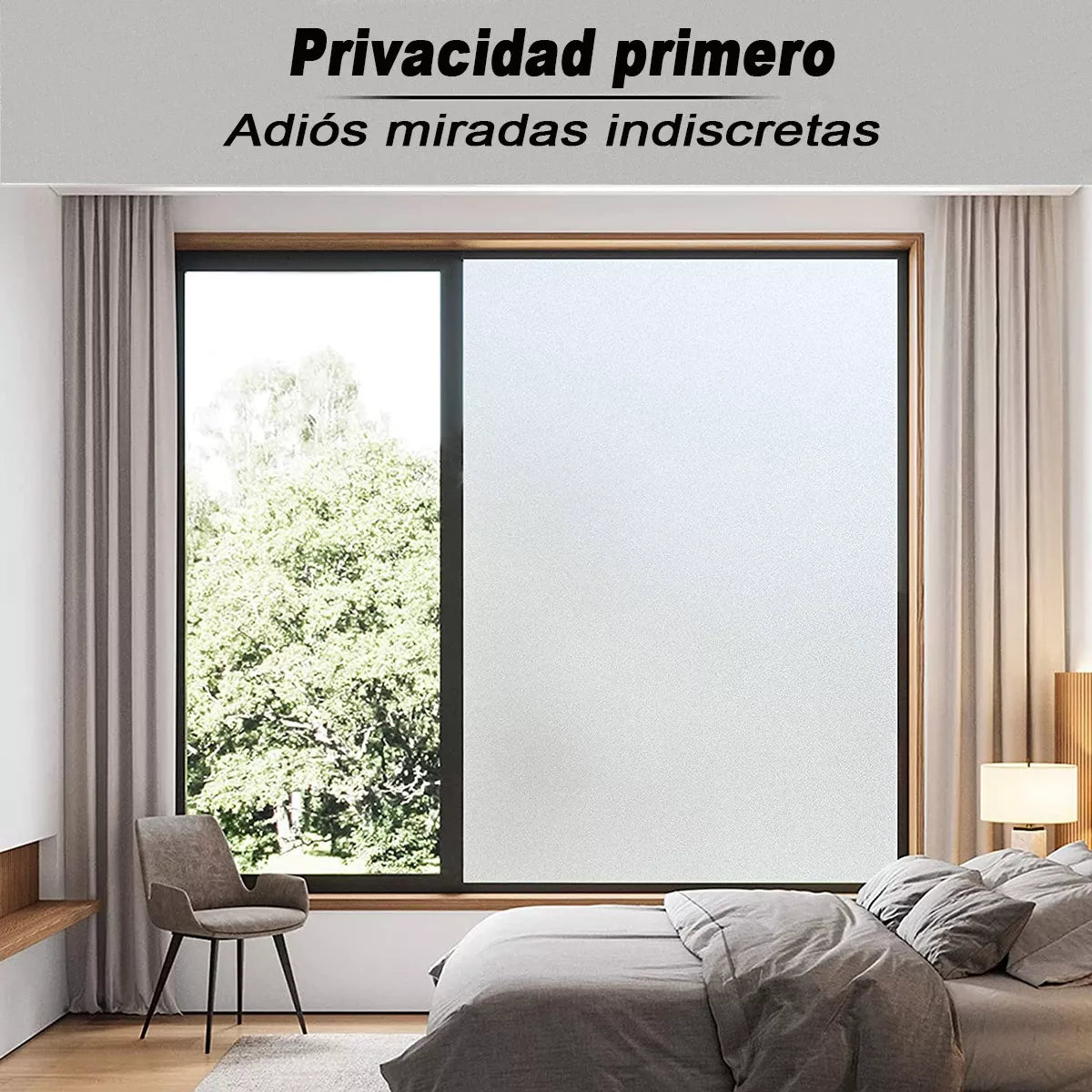 Privacidad Vinilo Película De Ventana Electrostática 60x1000