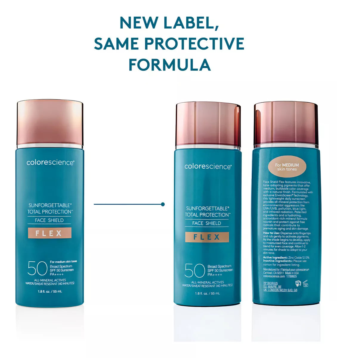 Colorescience Face Shield Flex Spf 50 Medium - 55ml