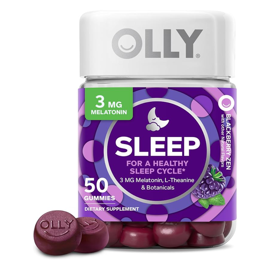 OLLY - Restful Sleep Gummy Supplements, Blackberry Zen - 50 gomitas