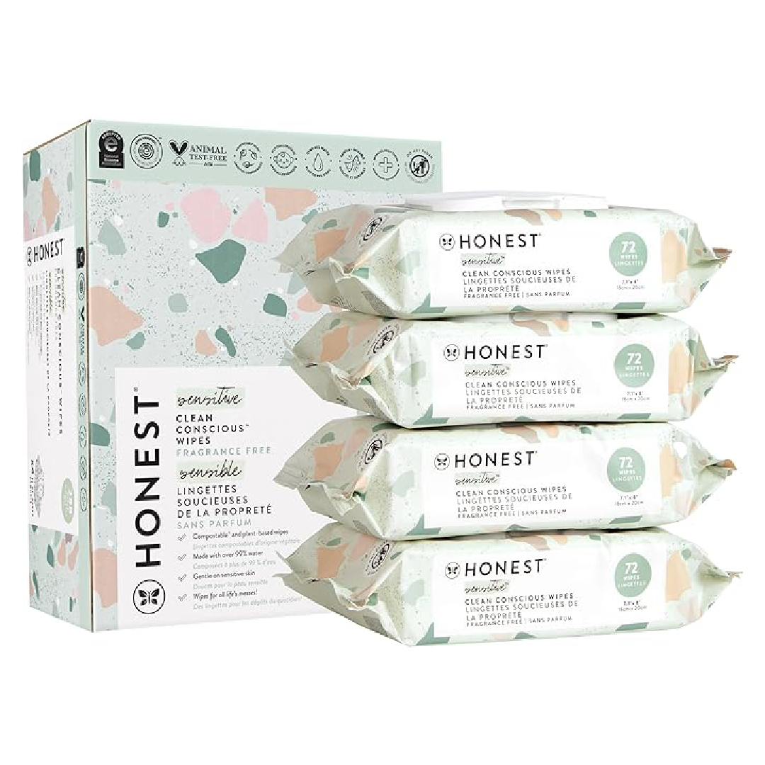 Honest Company - Baby Wipes, Fragrance Free, Classic - 288 Toallitas