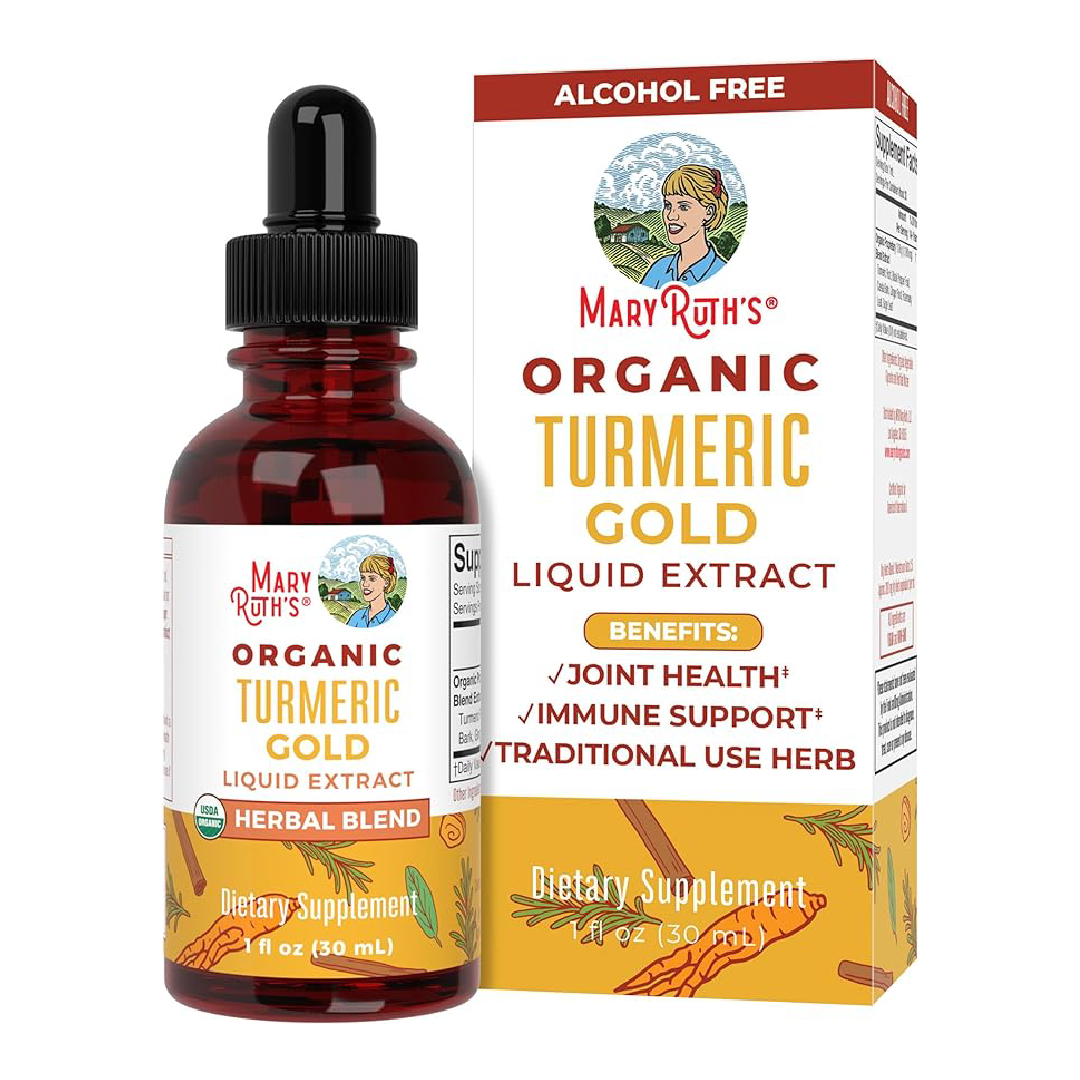 MaryRuth Organics Turmeric Gold Drops - 30 mL