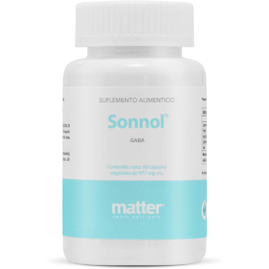 MATTER SMART NUTRIENTS | Sonnol | Suplemento Alimenticio a base de GABA | 60 Cápsulas vegetales