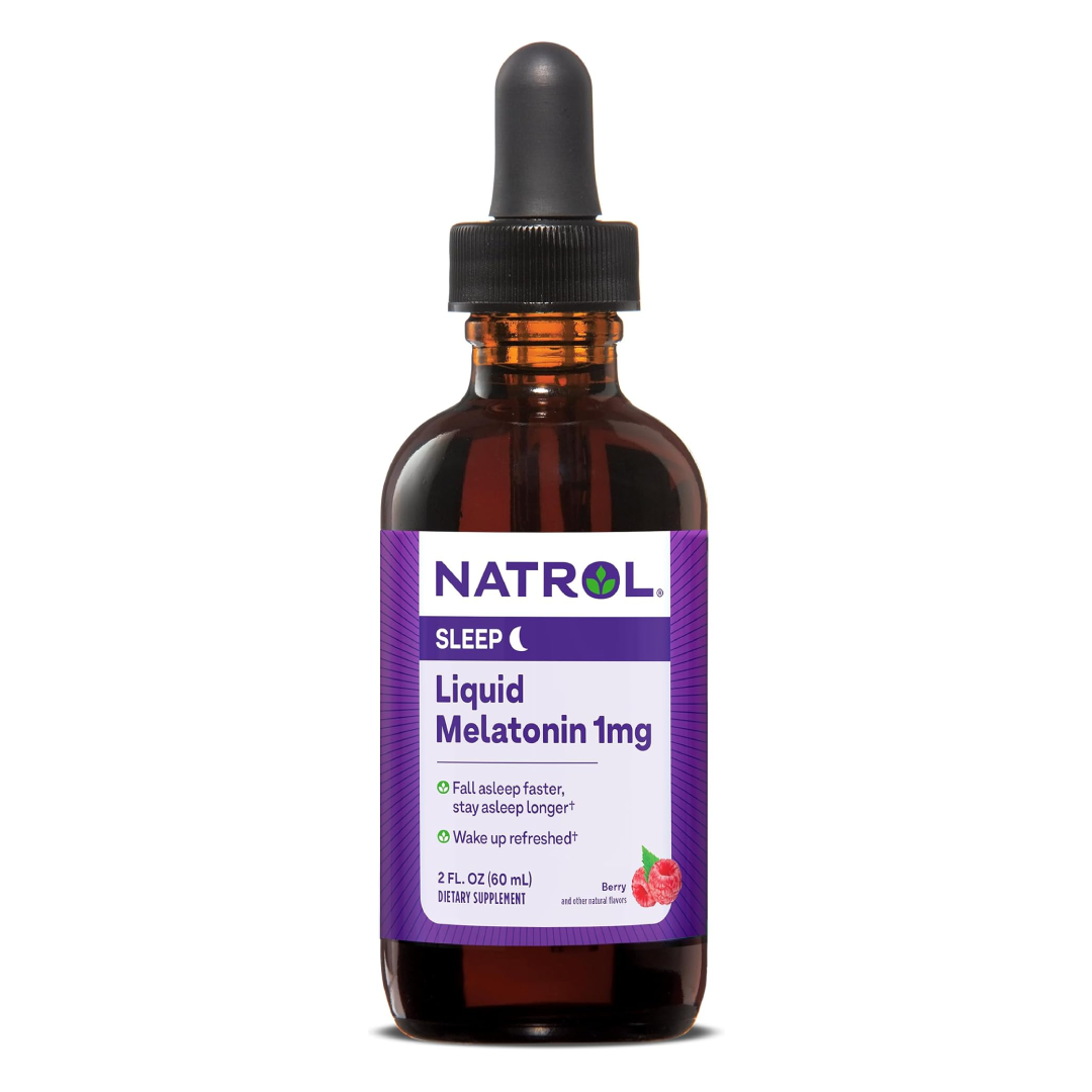 Natrol Tintura líquida de melatonina, sabor a bayas, botella de tintura - 60 mL