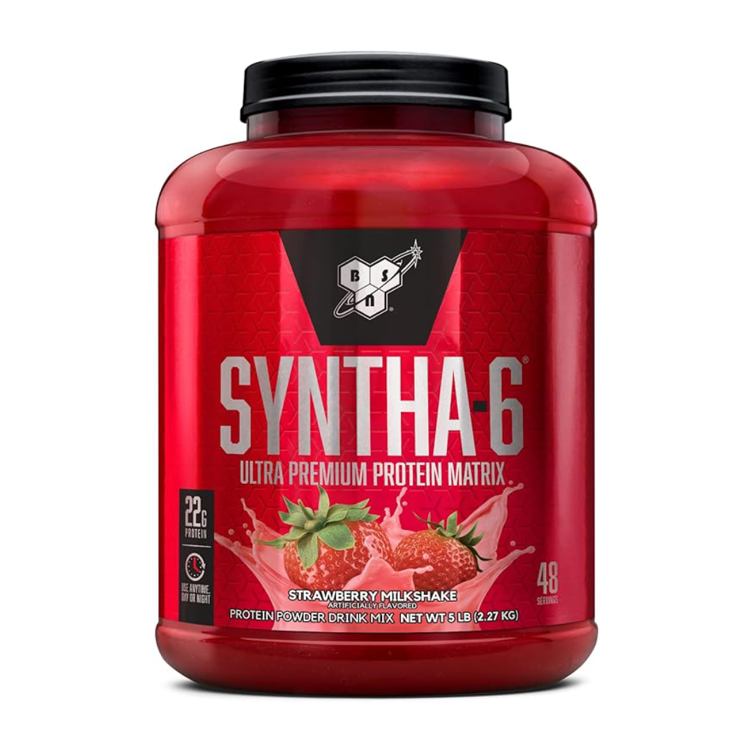 BSN SYNTHA-6 Protein Powder - Strawberry Milkshake, 5.0 lb