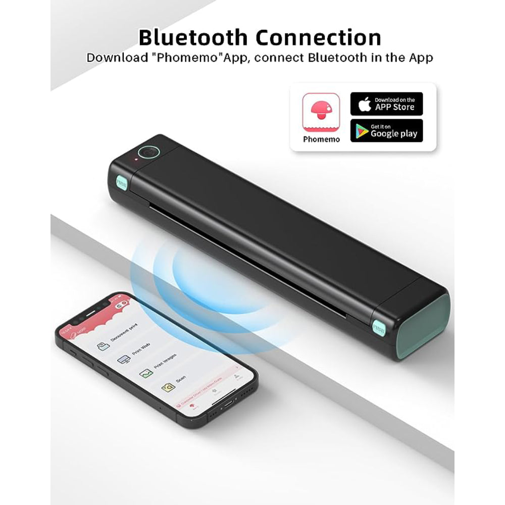 Phomemo Impresora Portátil Inalámbrica para Viajes Bluetooth Móvil