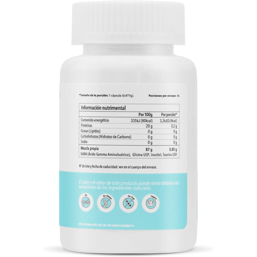 MATTER SMART NUTRIENTS | Sonnol | Suplemento Alimenticio a base de GABA | 60 Cápsulas vegetales