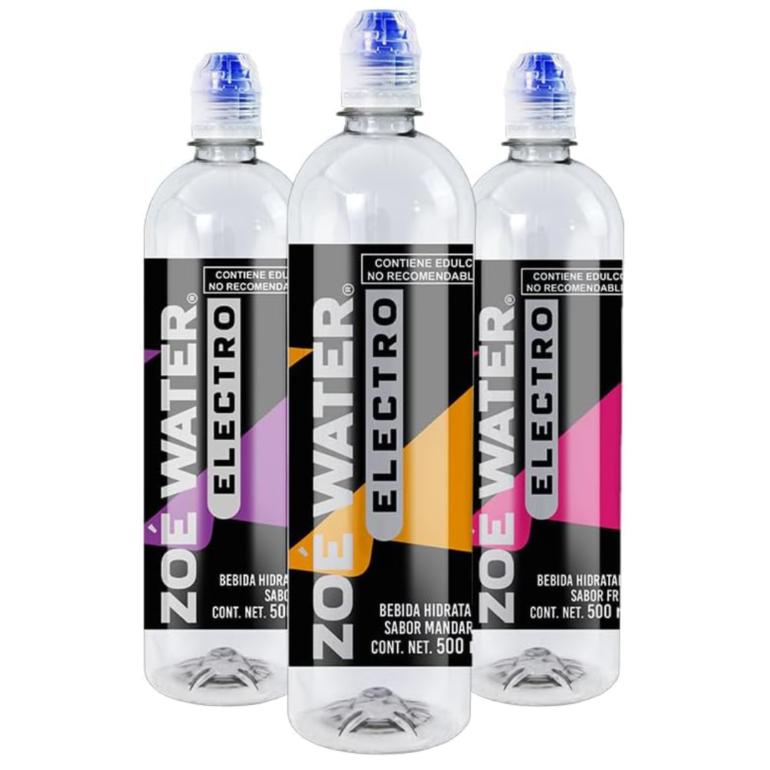 Zoé Water Electro| Pack 12 Piezas| Electrolitos Ready To Drink - Fresa